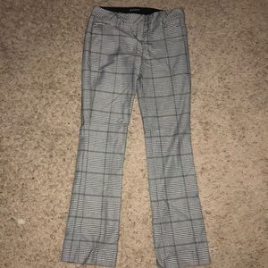 Express Plaid Boot cut Pants